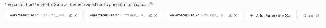 Many Parameter Sets Defined