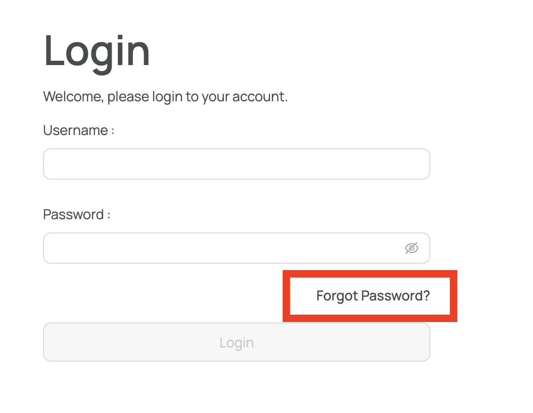 Password Recovery - Step 1