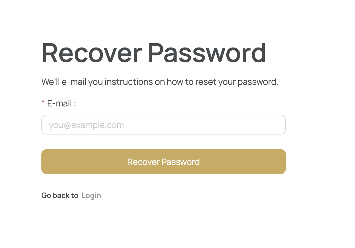 Password Recovery - Step 2